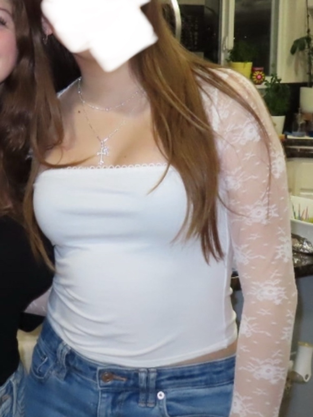 Amazon Women’s White Lace Bolero Shrug with White Satin Tank
